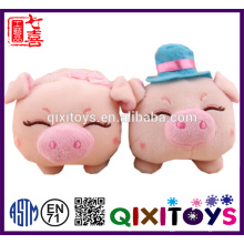 Professional custom plush toys piggy shaped phone holder